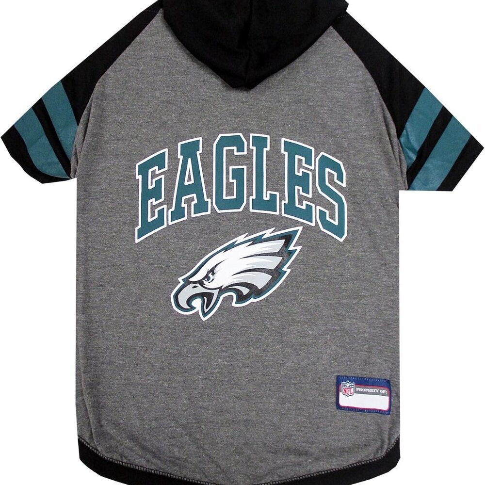 NFL Philadelphia Eagles Hoodie for Dogs & Cats. | NFL Football Licensed Dog Hood - Picture 1 of 5